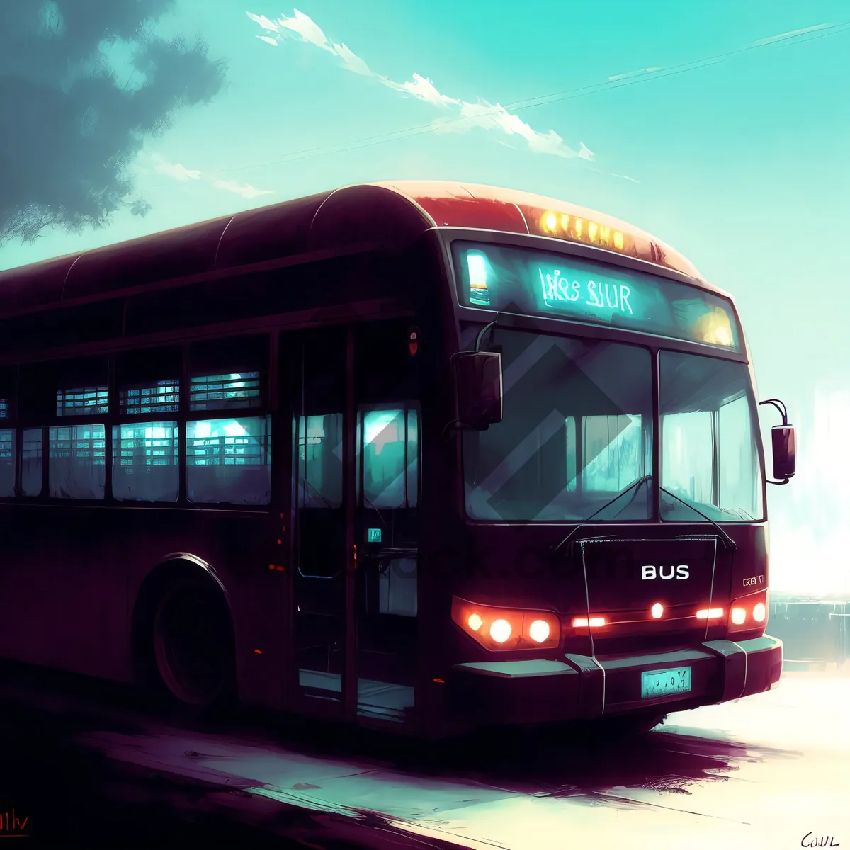 Picture of Modern Trolleybus | Efficient Urban Transportation Solution