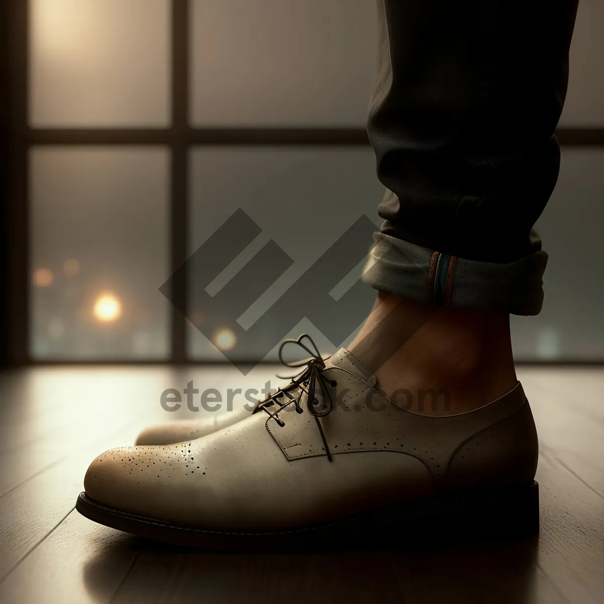 Picture of Classic Leather Lace-Up Men's Boots