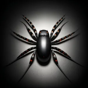 Black Widow Arachnid Close-up Image
