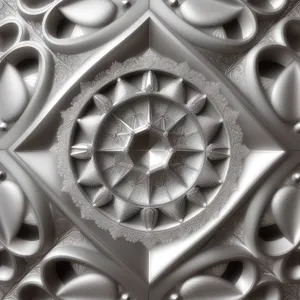 Arabesque Metal Pattern Design - Elegant Abstract Art