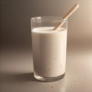Frothy Cold Glass of Refreshing Milkshake
