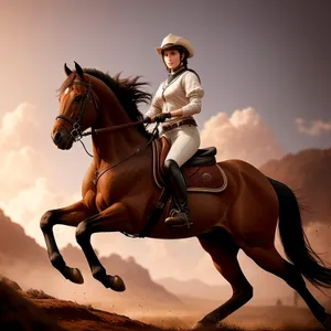 Exhilarating Equestrian Ride: Horseback Joyride with Jockey