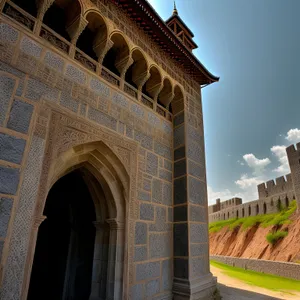 Historic Triumphal Arch: Iconic Landmark of Architectural Grandeur.