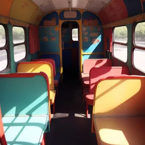 Modern Interior of a Stylish Passenger Car