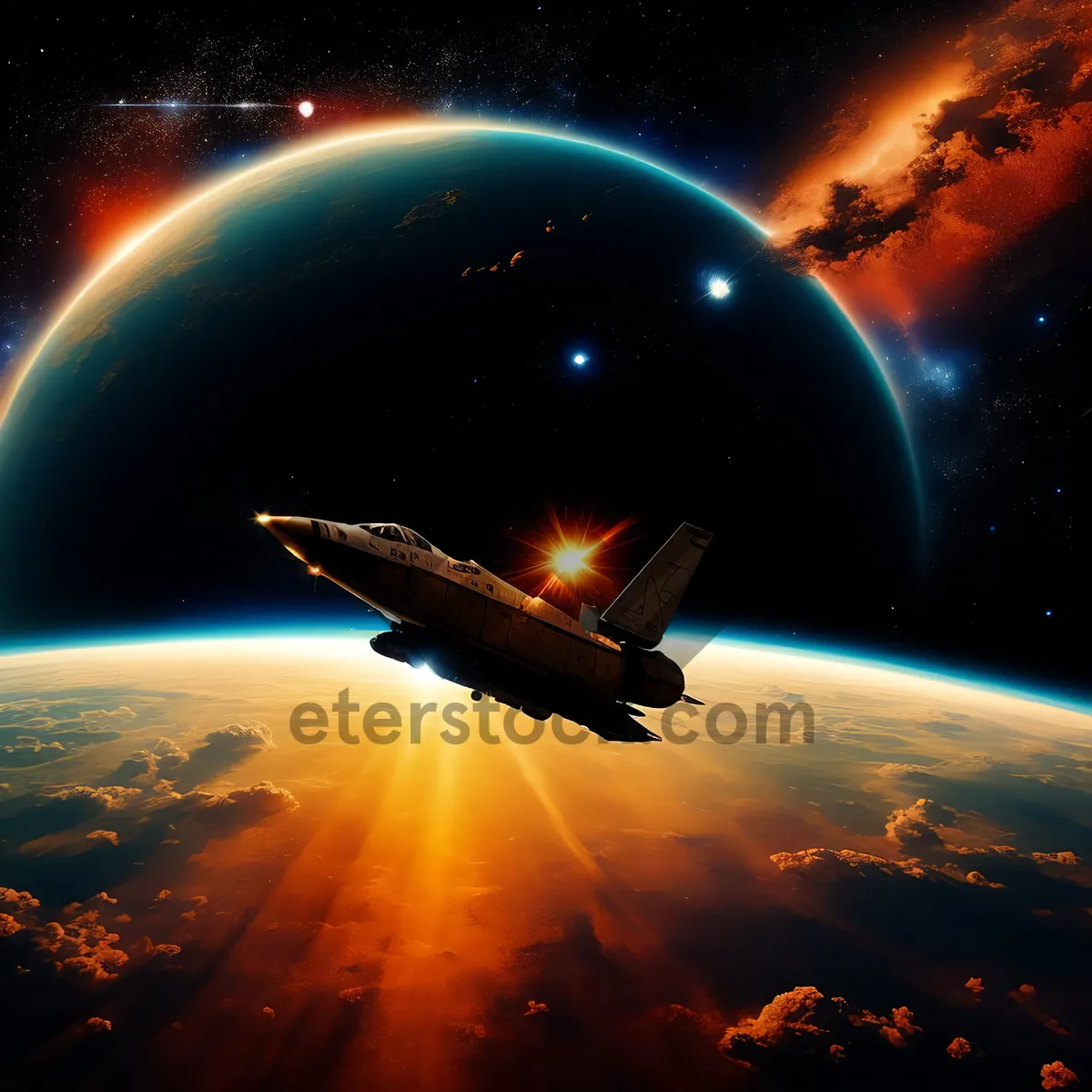 Picture of Fantasy Moonlight in Space