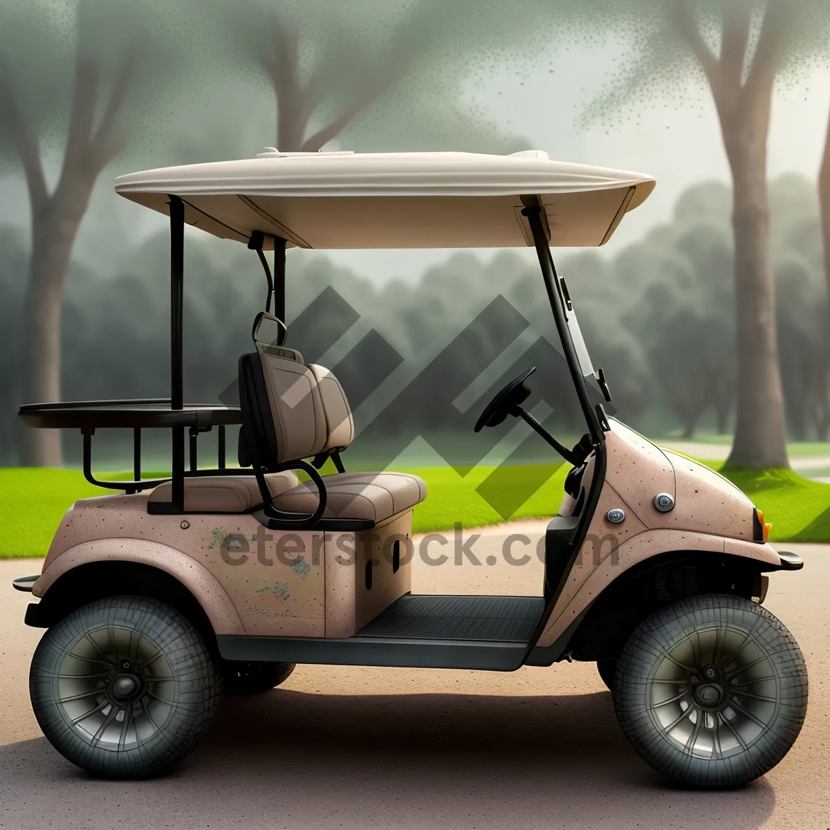 Picture of Golf Cart: Reliable Outdoor Transportation for Sports enthusiasts