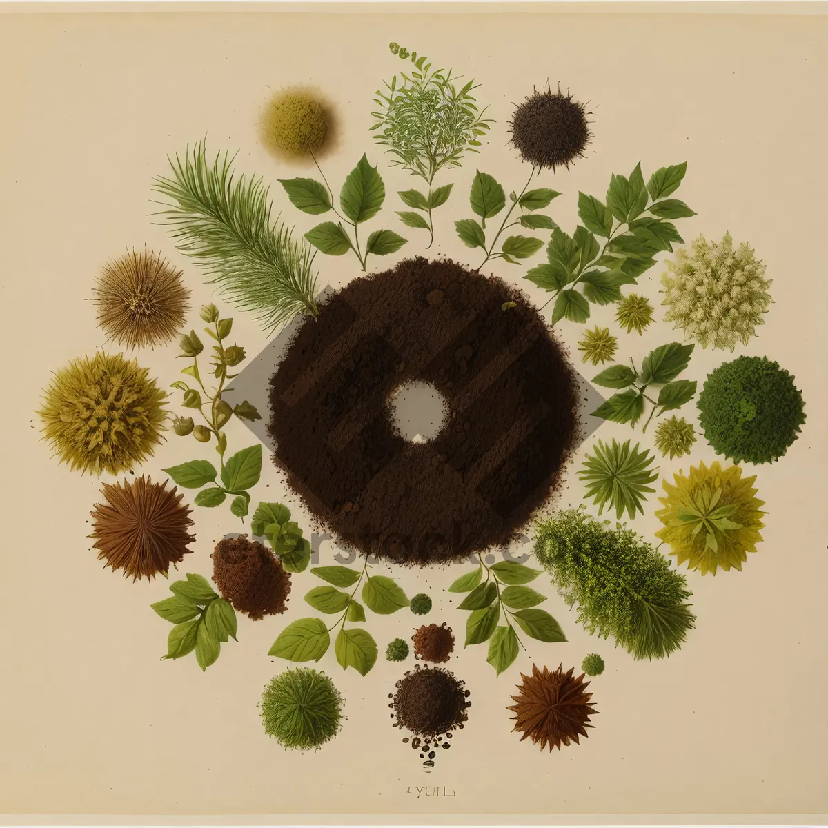 Picture of Vibrant Yellow Sea Urchin Floral Blossom