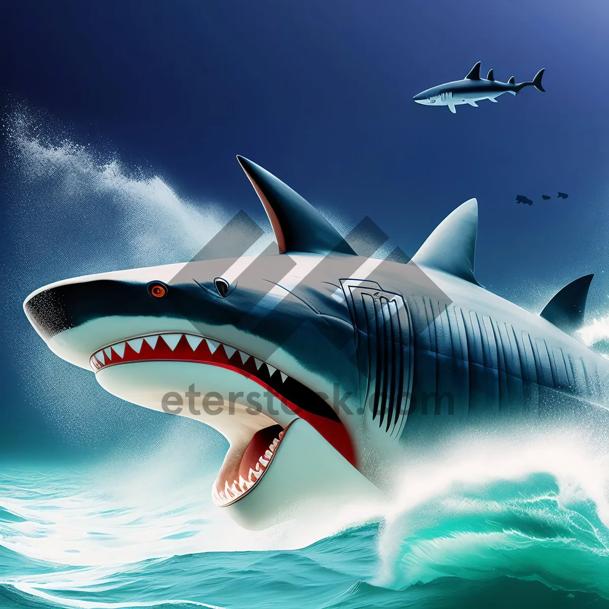 Picture of Exhilarating Marine Flight Over Tropical Shark-Infested Waters