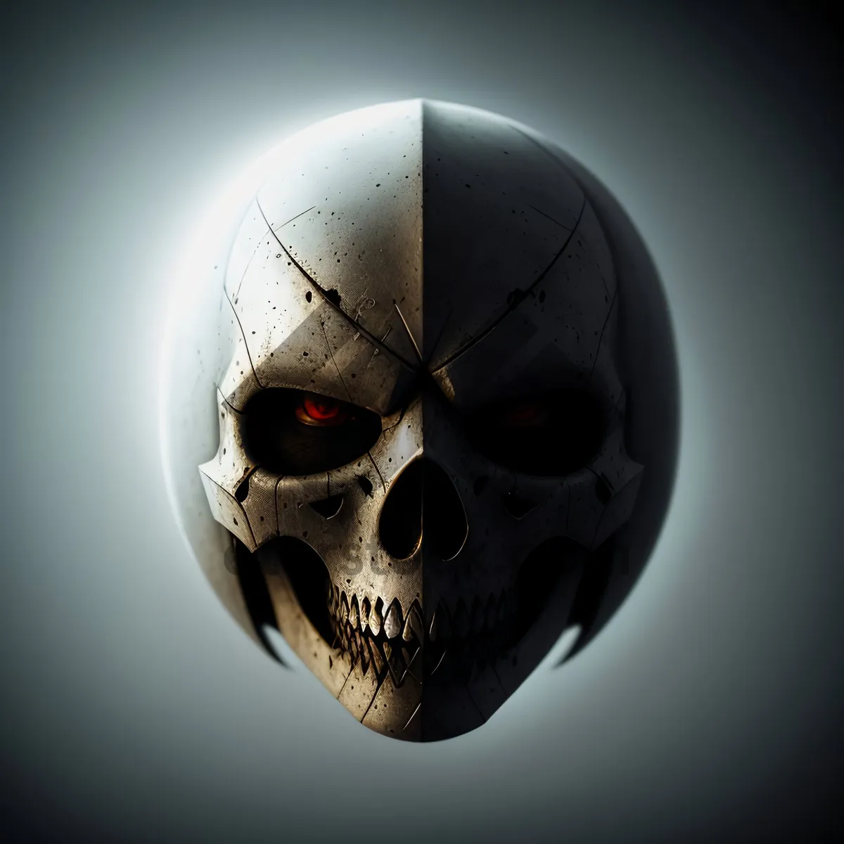 Picture of Sinister Skull Mask - Spooky Pirate Skeleton Face