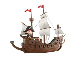 Pirate ship art on canvas