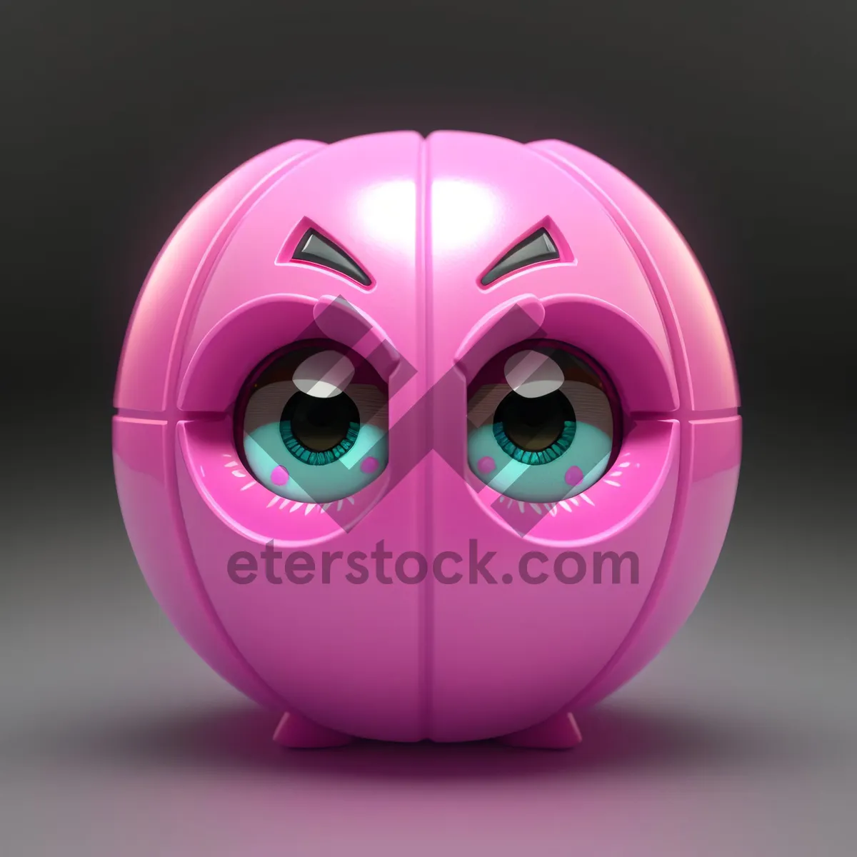 Picture of Cartoon Bacteria Icon - 3D Character Sphere