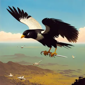 Majestic Flight: Graceful Bald Eagle Soaring through the Sky