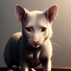 Furry Friend with Adorable Whiskers: Gray Kitten