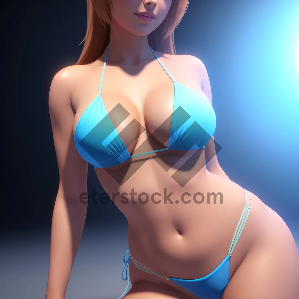Picture of Sexy Bikini Model with a Slim Waist