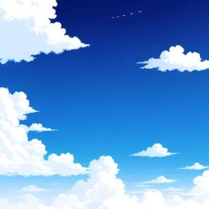 Cloudy Skies Above Summer Landscape