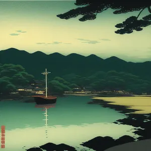 Serenity by the Shimmering Lake