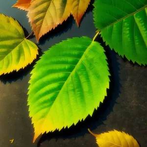 Vibrant Foliage in a Sunlit Forest