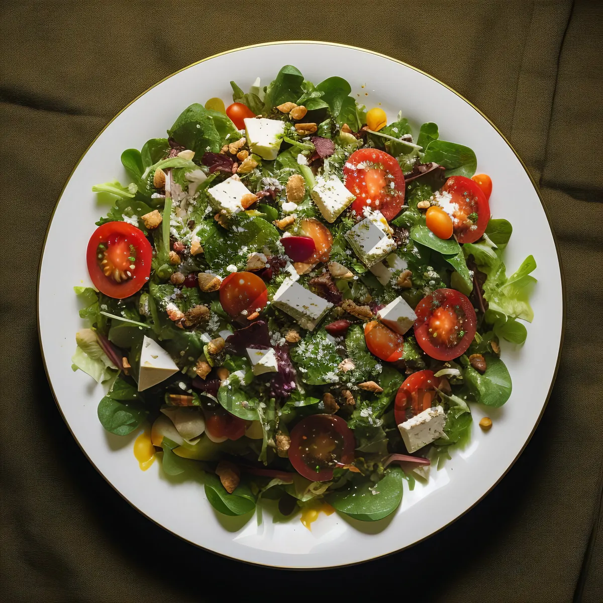 Picture of Delicious and Healthy Salad with Fresh Vegetables
