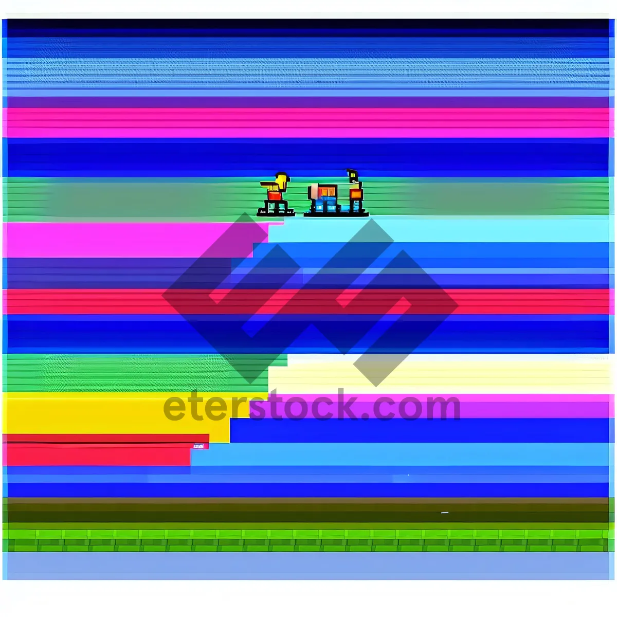 Picture of Vibrant Colorful Rainbow Spectrum Art