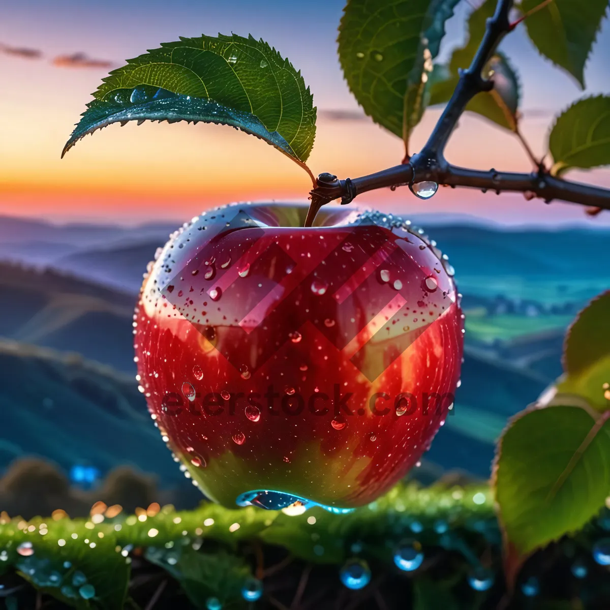 Picture of Organic Red Delicious Apple - Fresh and Nutritious Snack