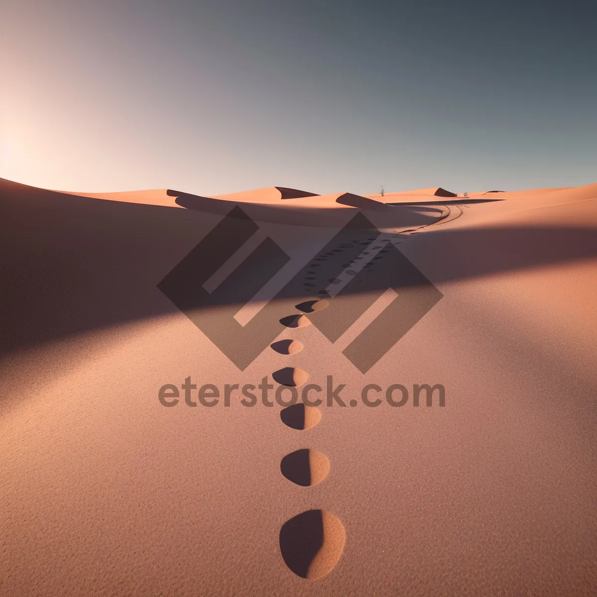 Picture of Golden Dunes of a Serene Desertscape