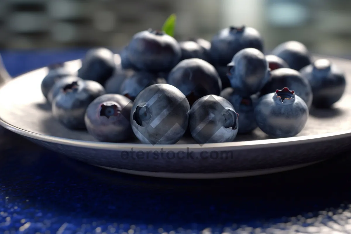 Picture of Fresh and Juicy Blueberries - Healthy Snack Option