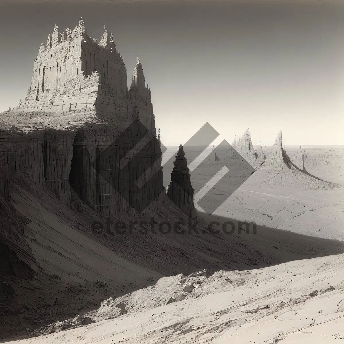 Picture of Scenic Desert Canyon with Majestic Sandstone Formations