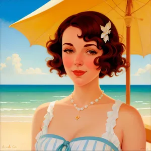 Tropical Beach Vibes: Sexy bikini vacation at ocean's edge.