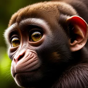 Exquisite Primate Charm: Chimpanzee in the Wild.