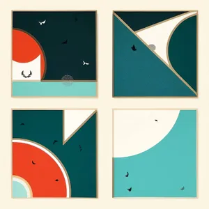 Creative paper symbol design icon