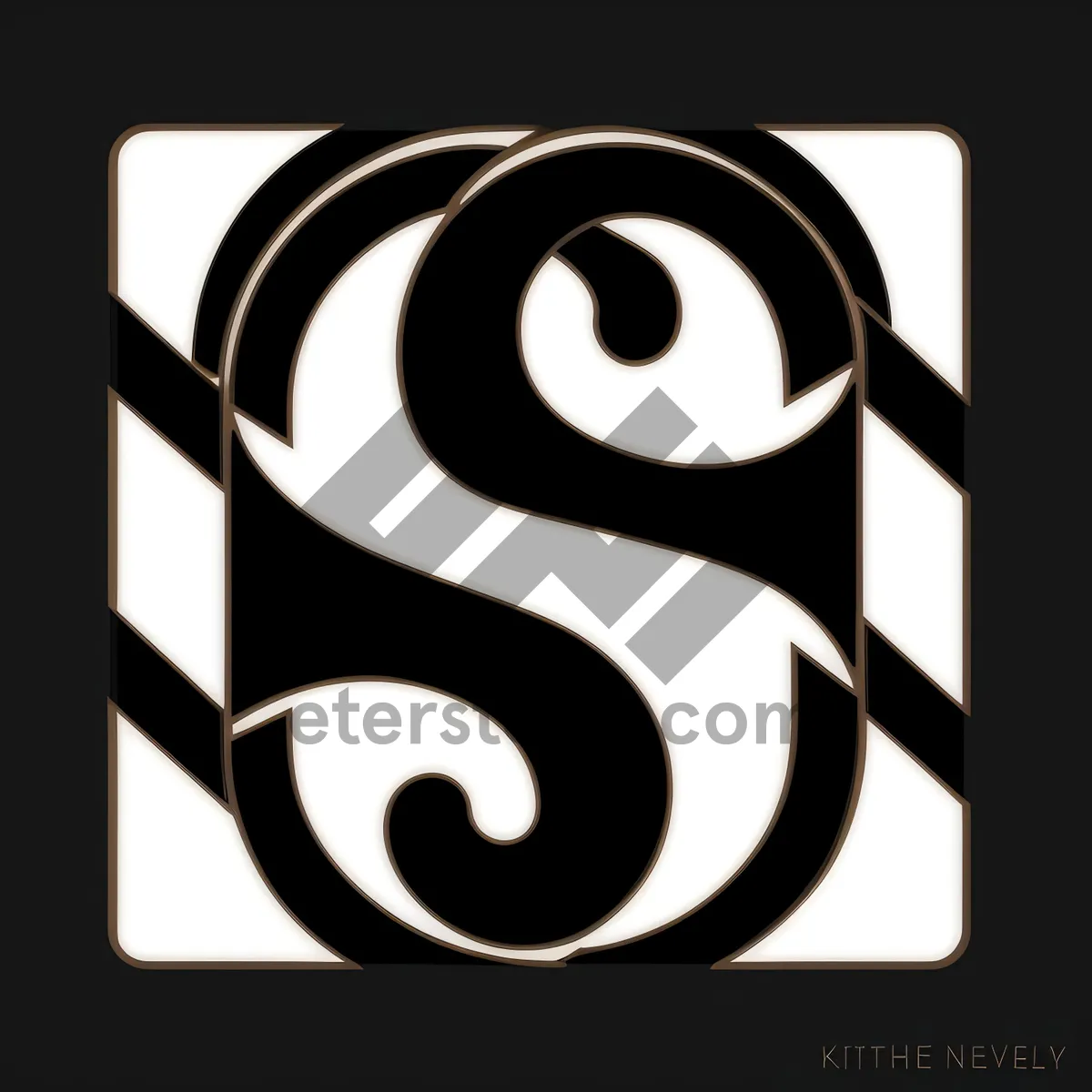 Picture of Black 3D Symbol Art - Iconic Design Sign