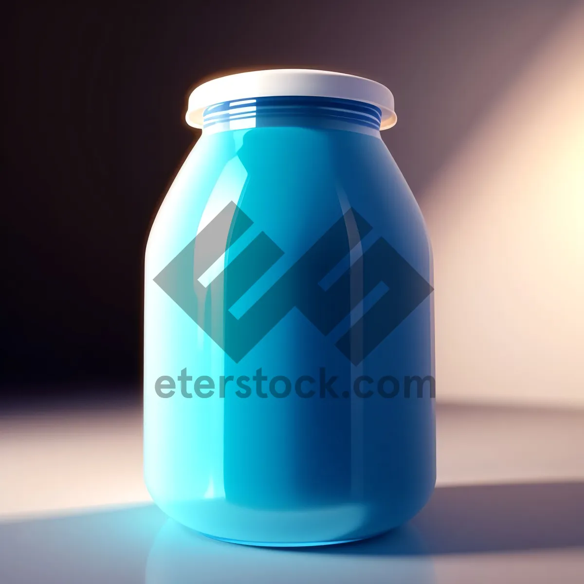 Picture of Healthy Glass Bottle with Natural Liquid Conserve