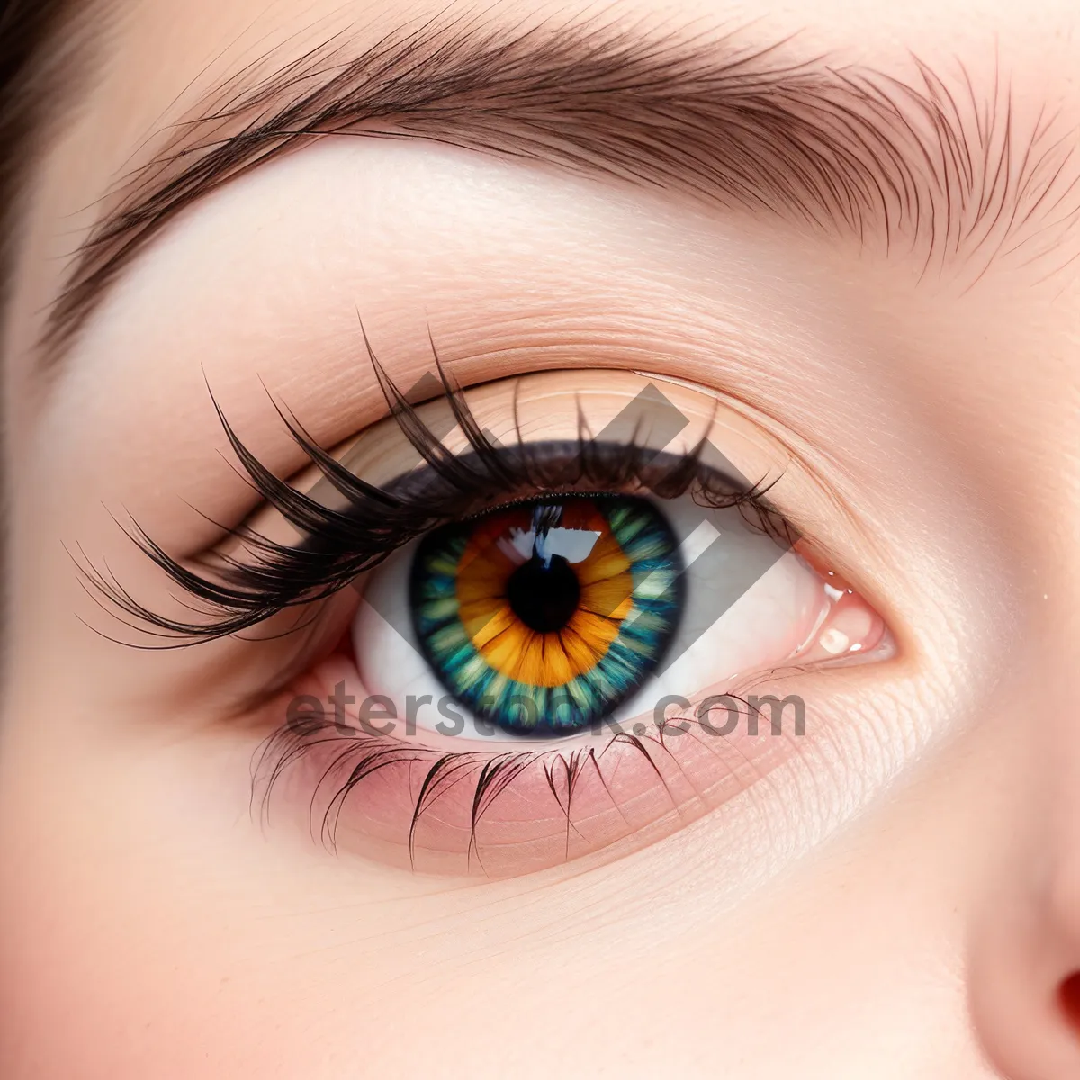 Picture of Mesmerizing Eyes: Beauty in Close-Up