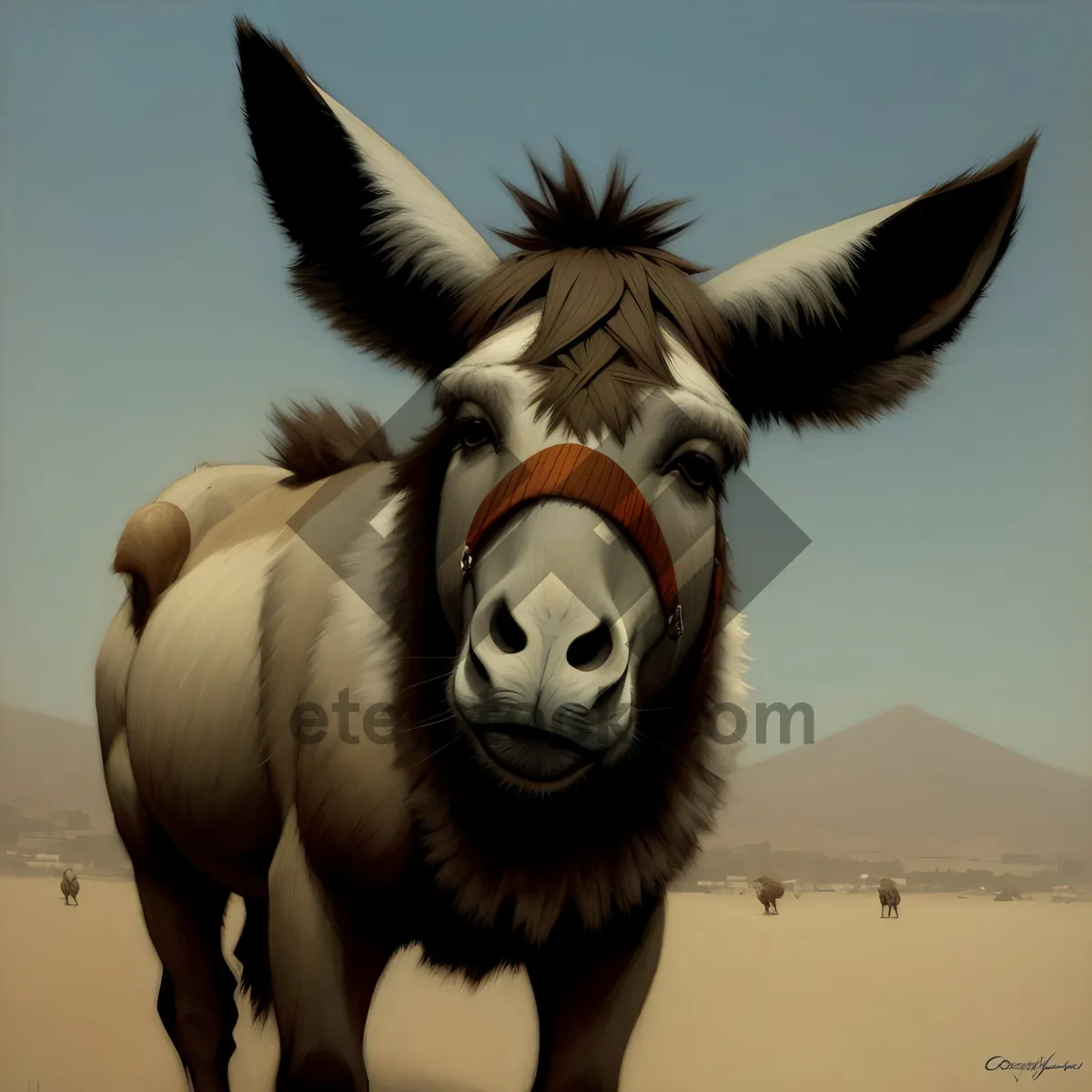 Picture of Brown Horse Mask - Animal Disguise for Rural Attire