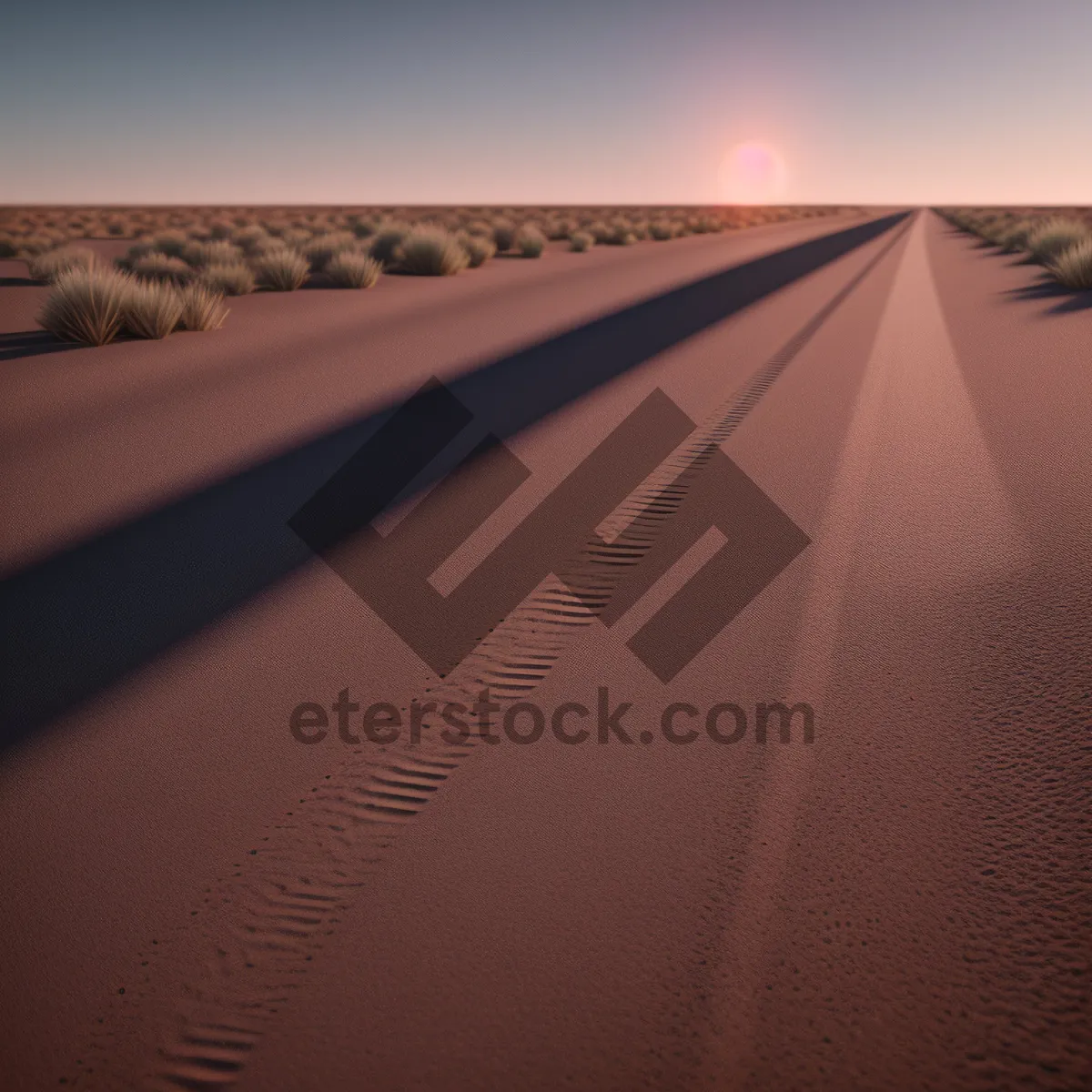 Picture of Serenity amid Desert Dunes: A Captivating Landscape