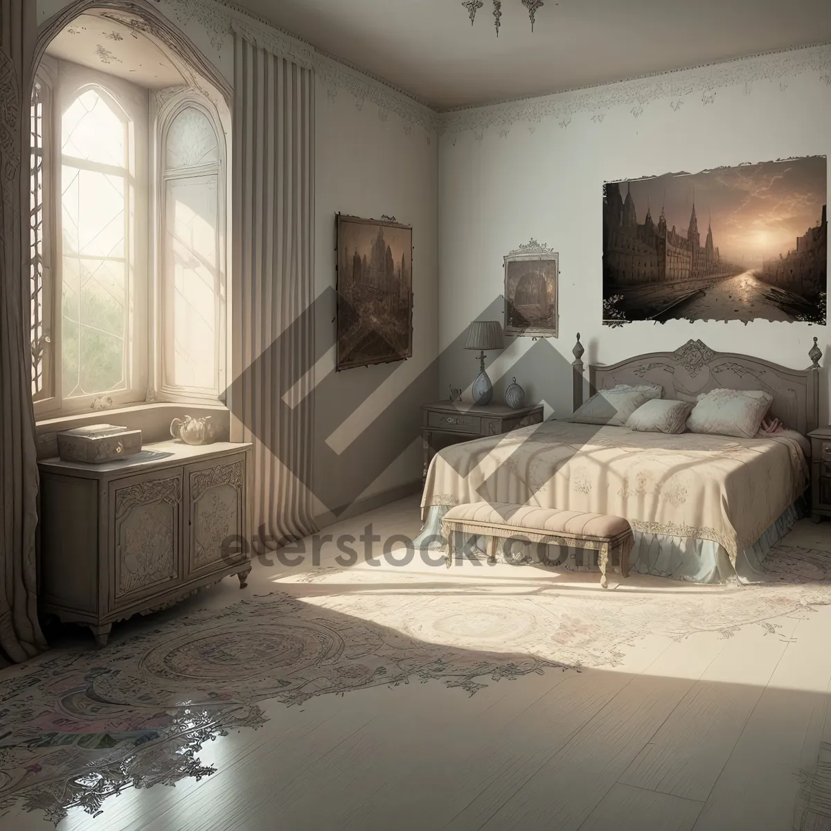 Picture of Modern Bedroom with Luxurious Interior Design