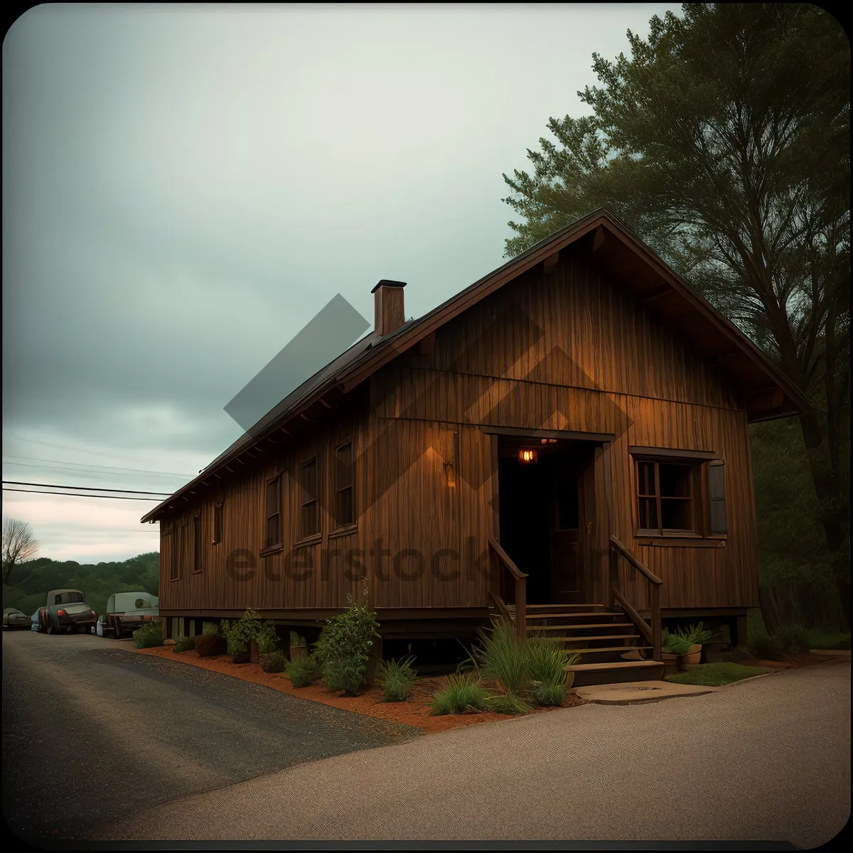 Picture of Rustic Farmhouse Barn in Rural Setting