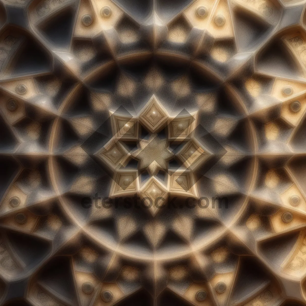 Picture of Honeycomb Art: Seamless Arabesque Patterned Tile Design