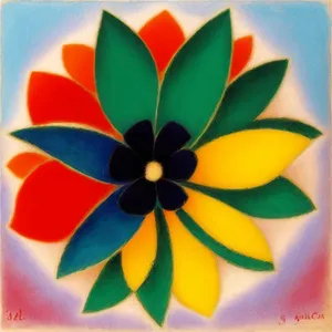 Vibrant Floral Pinwheel: Festive Gift Decoration