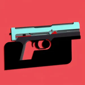 Metal Gas Gun Pistol: Crime and War Weapon