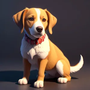 Adorable Brown Purebred Canine Puppy Portrait