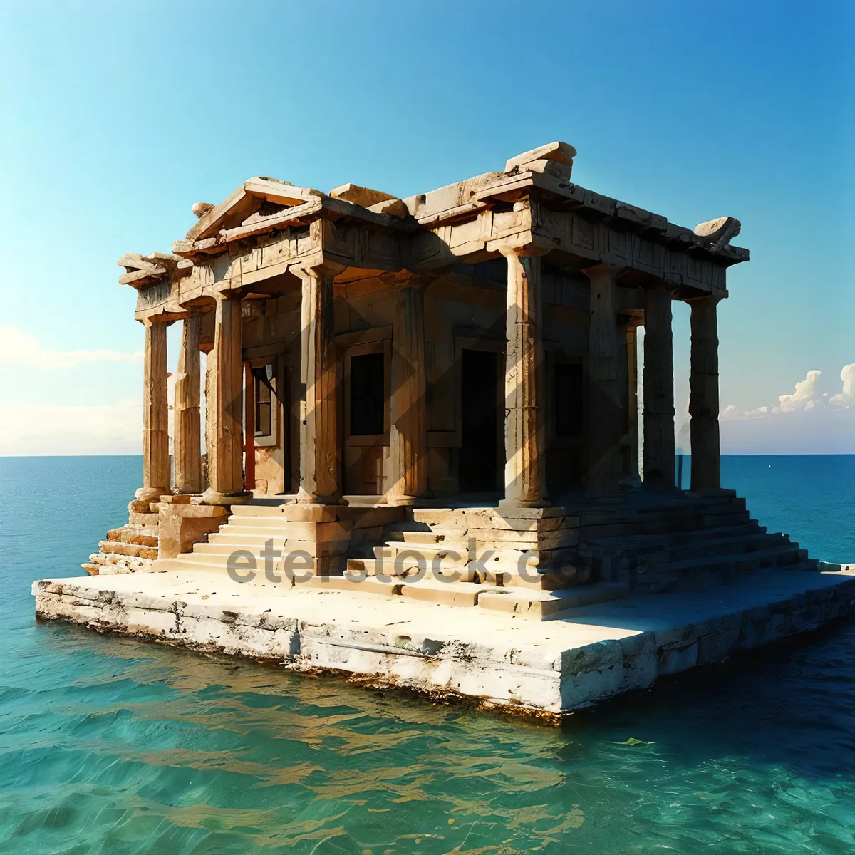 Picture of Famous Temple Tower by the Beach