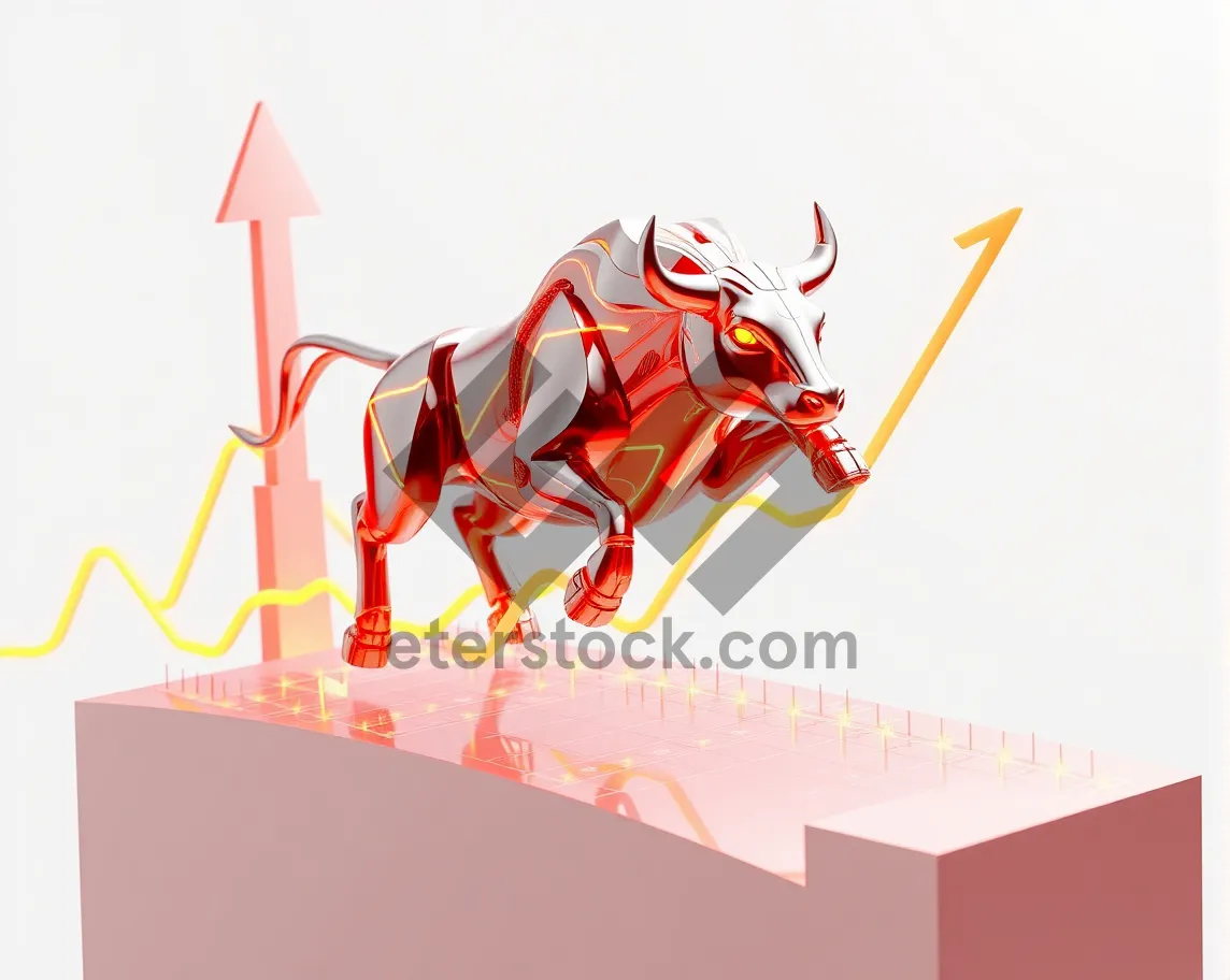 Picture of Silhouette design of caribou and deer in art
