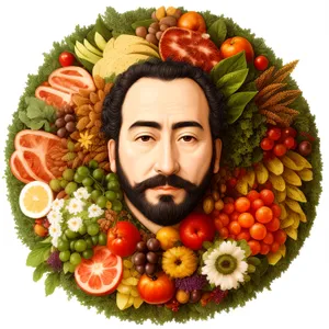Fresh Vegetable Salad with Tomato and Pepper