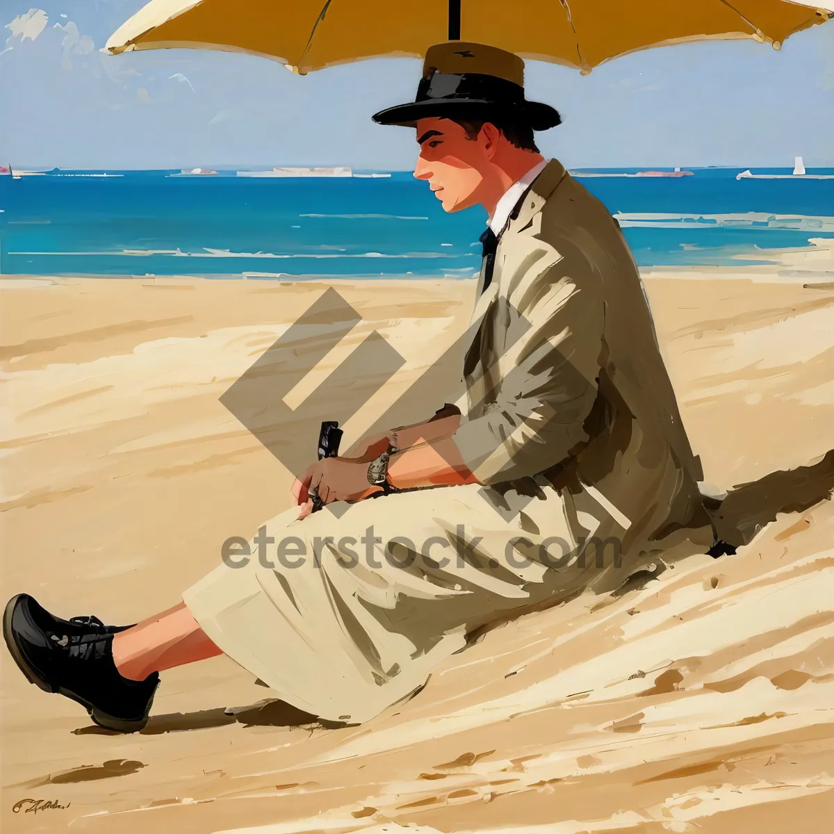 Picture of Sunny Beach Escape: Serene Oceanfront Paradise