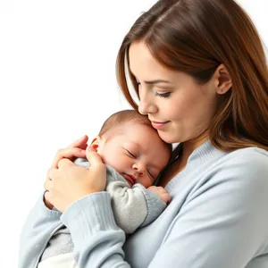 Happy Family Portrait with Smiling Children and Parents