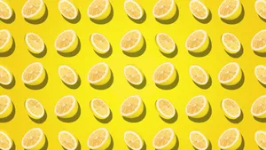 Spinning Lemons Pattern Background