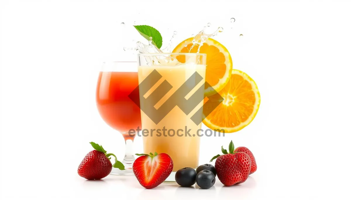 Picture of Fresh Fruit Collection: Orange, Strawberry, Cherry, Apple, Pear