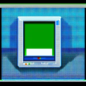 Digital Mosaic: Modern Grid Pattern on Oscilloscope