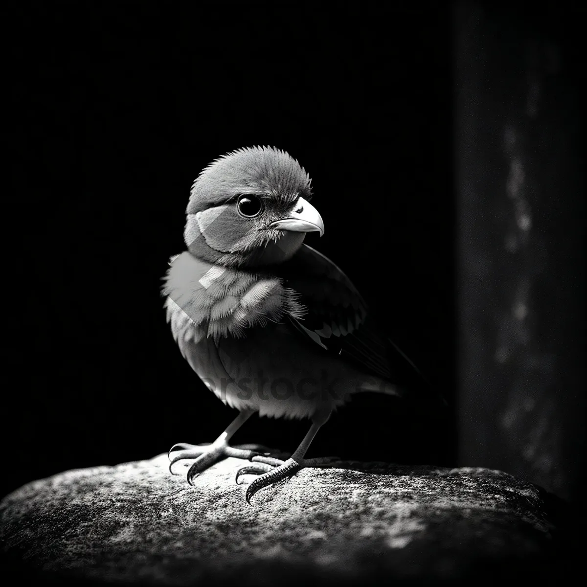 Picture of Black-capped Chickadee perched on branch